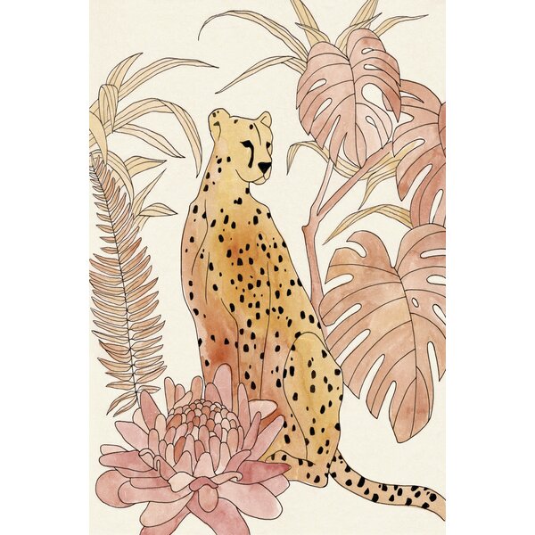 Sansibar Home Leinwandbild Blush Cheetah Iii Von Annie Warren Wayfair De